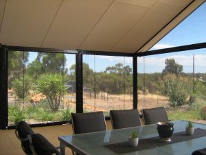 classic outdoor blinds in Perth WA home