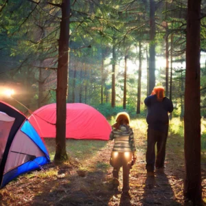 Artistic representation for Creating Lasting Memories :  A Family  Annual Camping Tradition