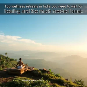 Artistic representation for Top wellness retreats in India you need to visit for healing and the much needed break