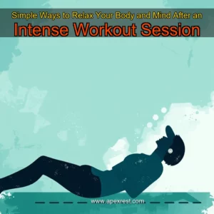 Artistic representation for Simple Ways to Relax Your Body and Mind After an Intense Workout Session