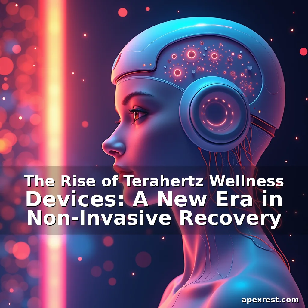 Artistic representation for The Rise of Terahertz Wellness Devices: A New Era in Non-Invasive Recovery