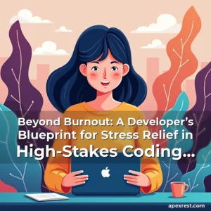 Artistic representation for Beyond Burnout: A Developer’s Blueprint for Stress Relief in High-Stakes Coding Environments