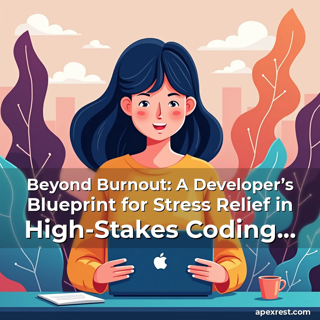 Artistic representation for Beyond Burnout: A Developer’s Blueprint for Stress Relief in High-Stakes Coding Environments