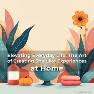 Artistic representation for Elevating Everyday Life: The Art of Creating Spa-Like Experiences at Home