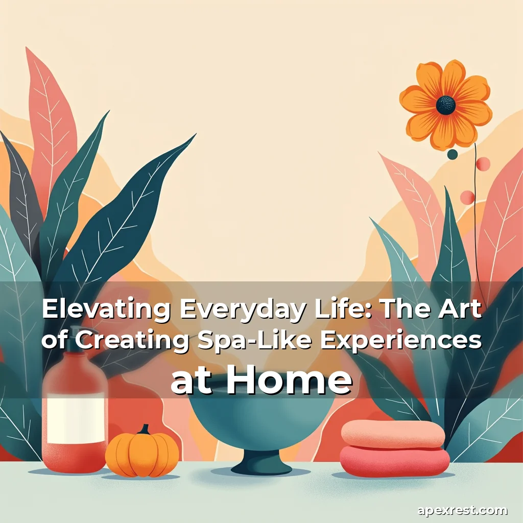 Artistic representation for Elevating Everyday Life: The Art of Creating Spa-Like Experiences at Home