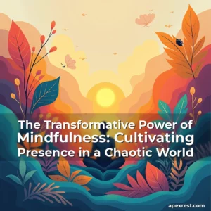 Artistic representation for The Transformative Power of Mindfulness: Cultivating Presence in a Chaotic World
