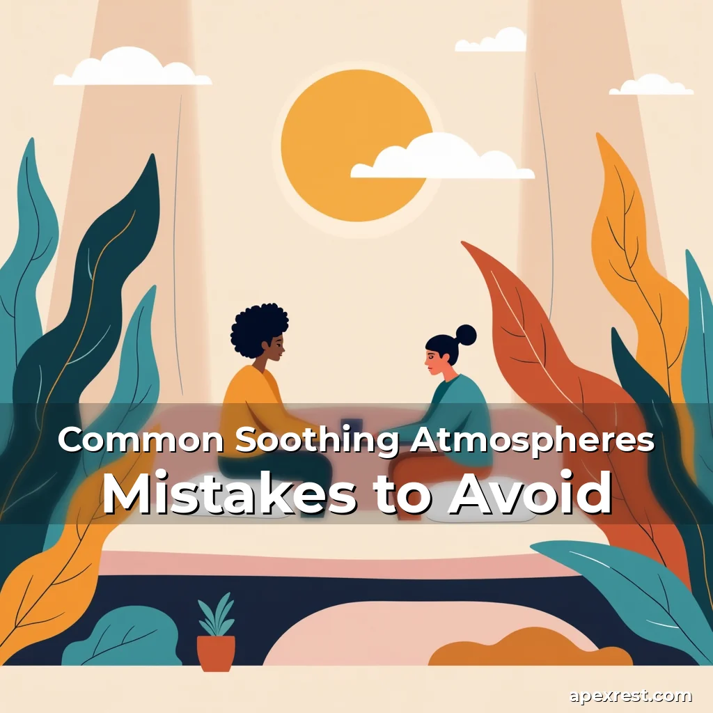 Artistic representation for Common Soothing Atmospheres Mistakes to Avoid