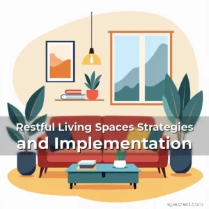 Artistic representation for Restful Living Spaces Strategies and Implementation