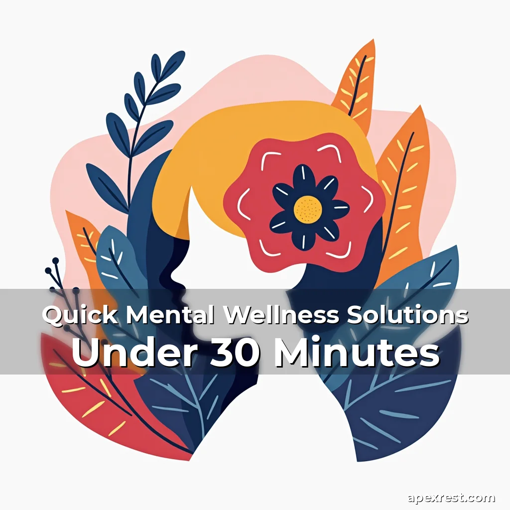 Artistic representation for Quick Mental Wellness Solutions Under 30 Minutes