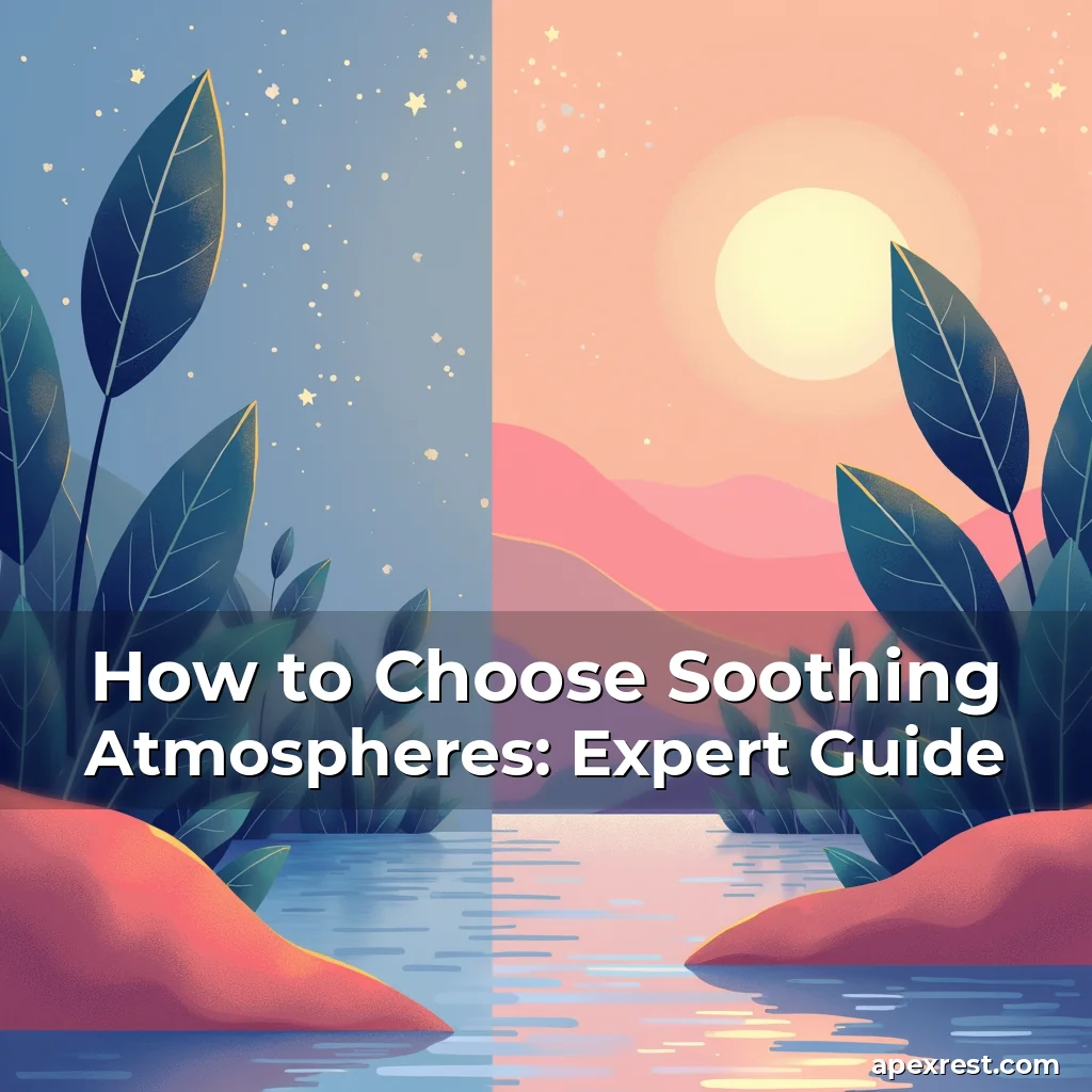 Artistic representation for How to Choose Soothing Atmospheres: Expert Guide