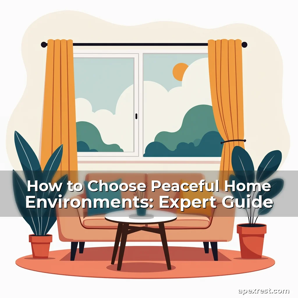 Artistic representation for How to Choose Peaceful Home Environments: Expert Guide