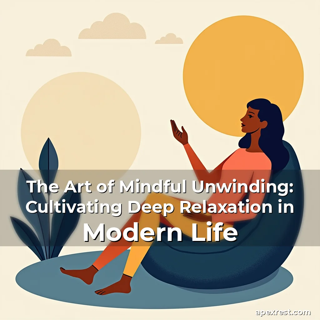 Artistic representation for The Art of Mindful Unwinding: Cultivating Deep Relaxation in Modern Life