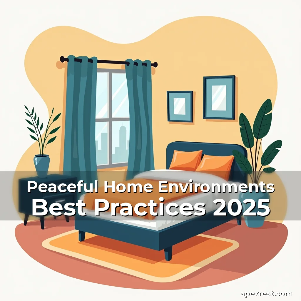 Artistic representation for Peaceful Home Environments Best Practices 2025