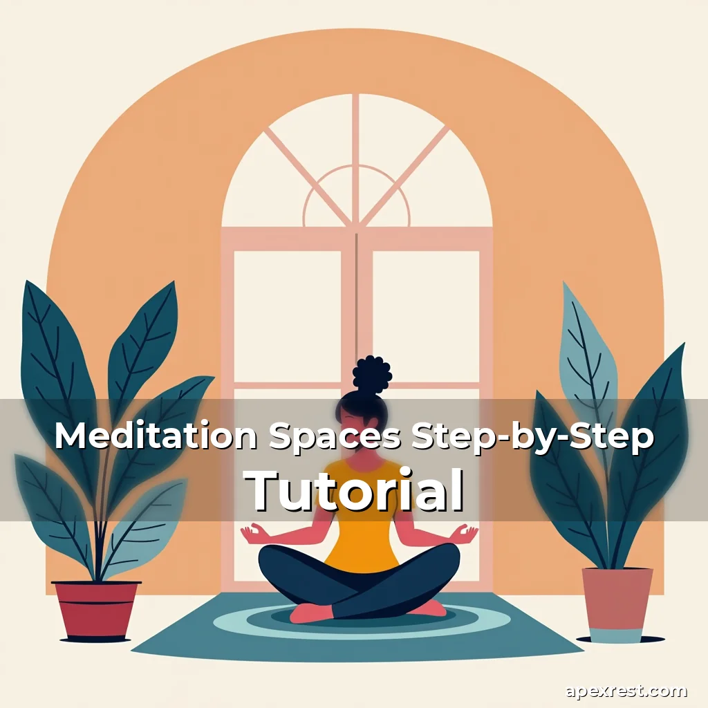 Artistic representation for Meditation Spaces Step-by-Step Tutorial