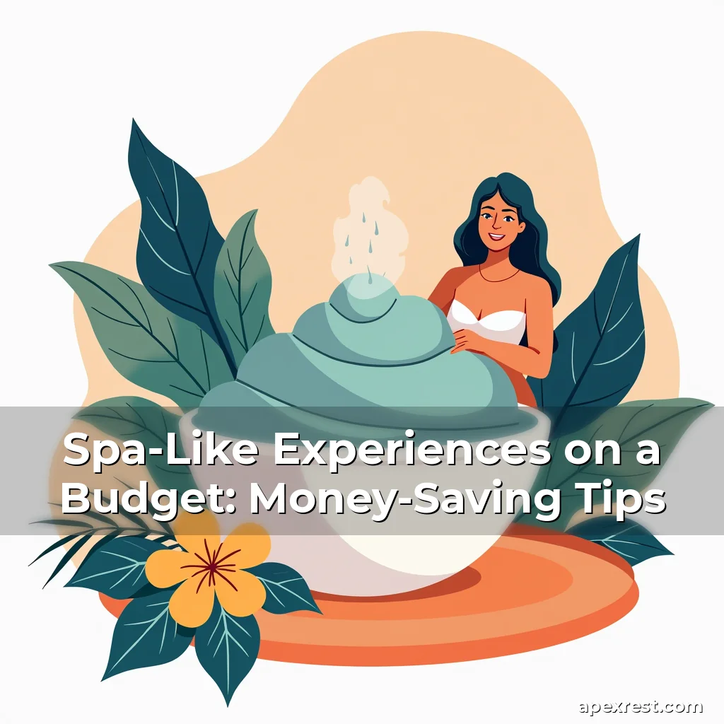 Artistic representation for Spa-Like Experiences on a Budget: Money-Saving Tips