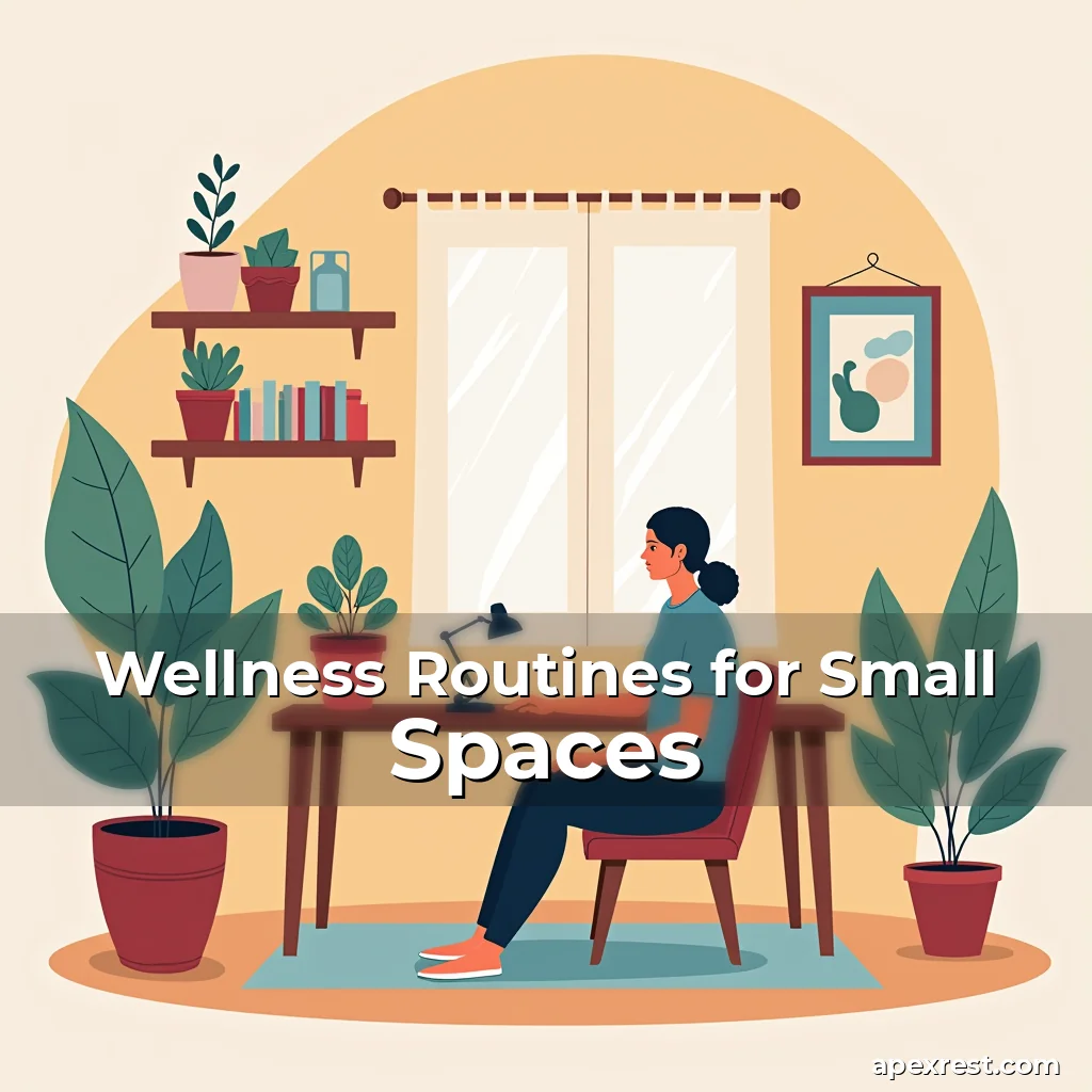 Artistic representation for Wellness Routines for Small Spaces