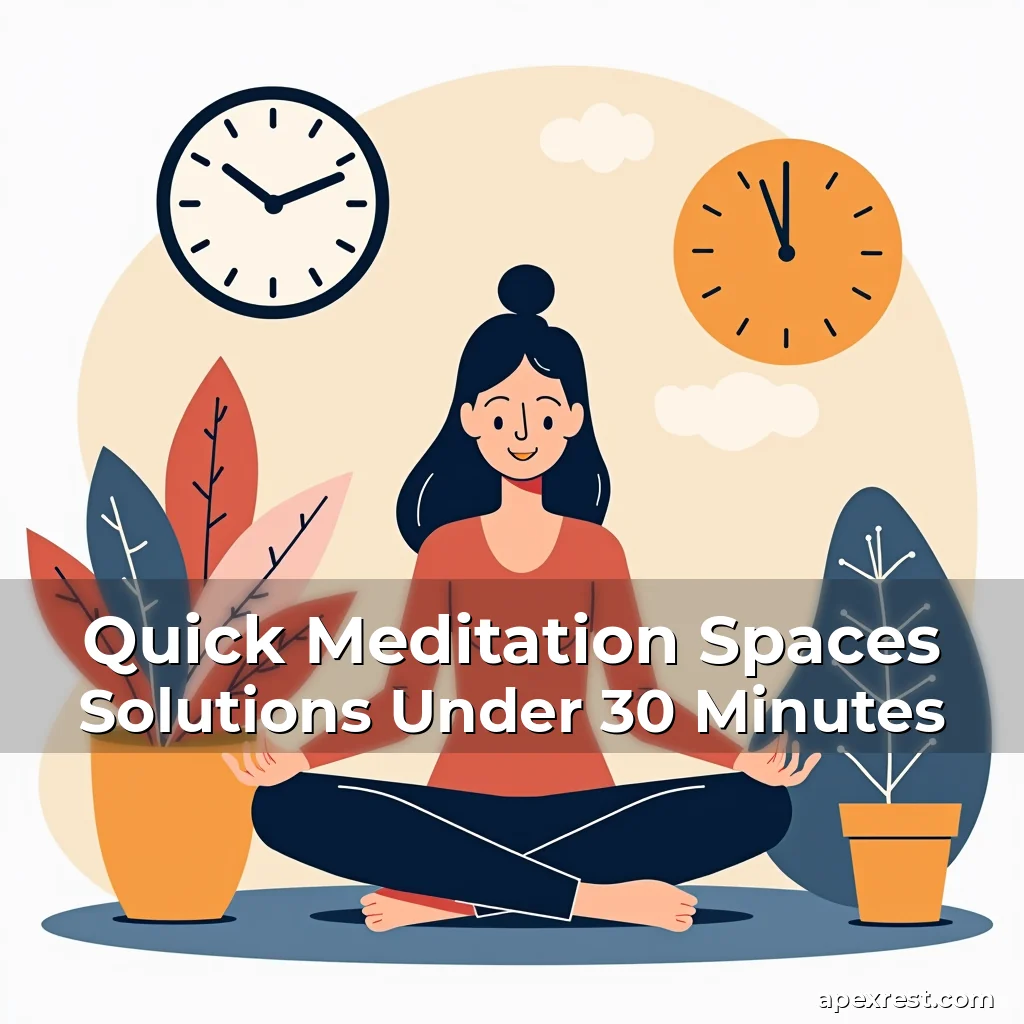 Artistic representation for Quick Meditation Spaces Solutions Under 30 Minutes
