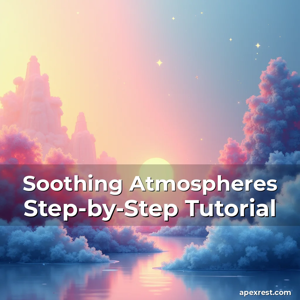 Artistic representation for Soothing Atmospheres Step-by-Step Tutorial