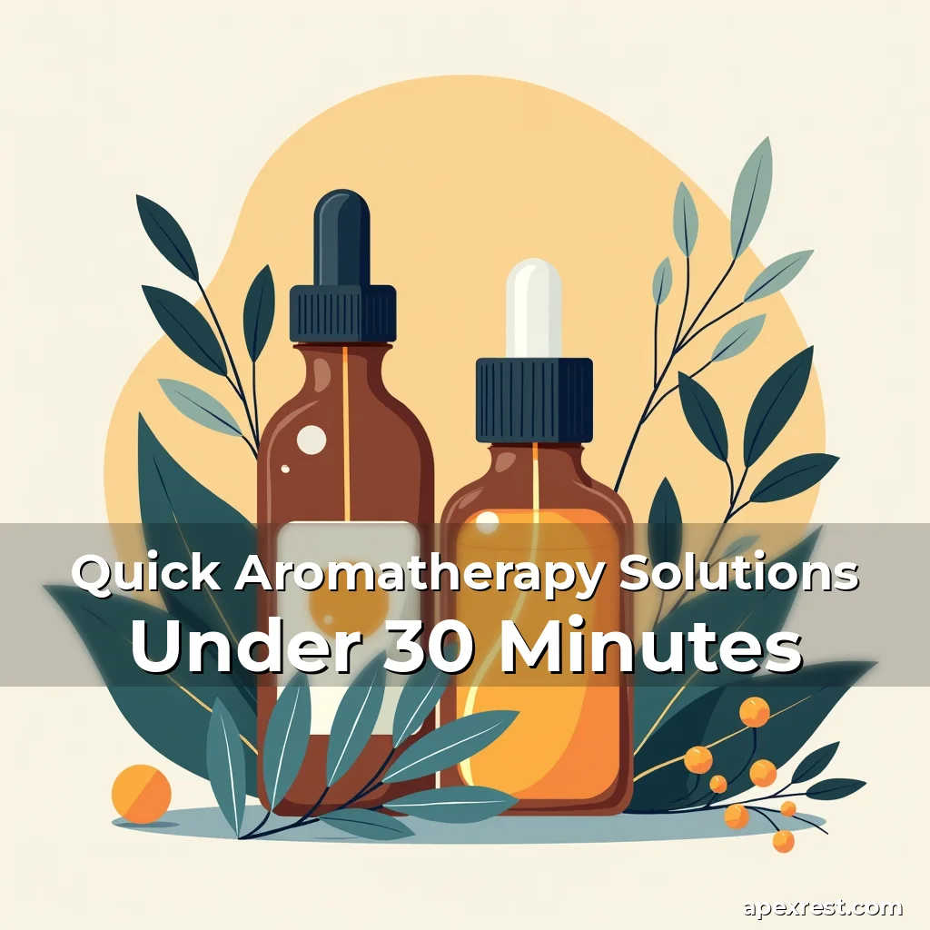 Artistic representation for Quick Aromatherapy Solutions Under 30 Minutes