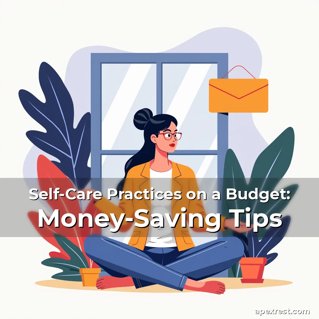 Artistic representation for Self-Care Practices on a Budget: Money-Saving Tips