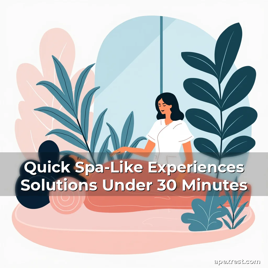 Artistic representation for Quick Spa-Like Experiences Solutions Under 30 Minutes