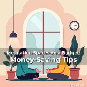 Artistic representation for Meditation Spaces on a Budget: Money-Saving Tips