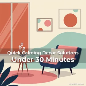 Artistic representation for Quick Calming Decor Solutions Under 30 Minutes