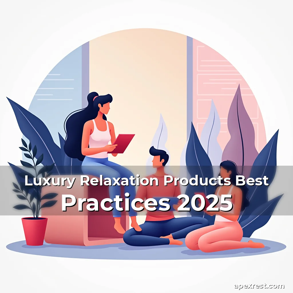 Artistic representation for Luxury Relaxation Products Best Practices 2025