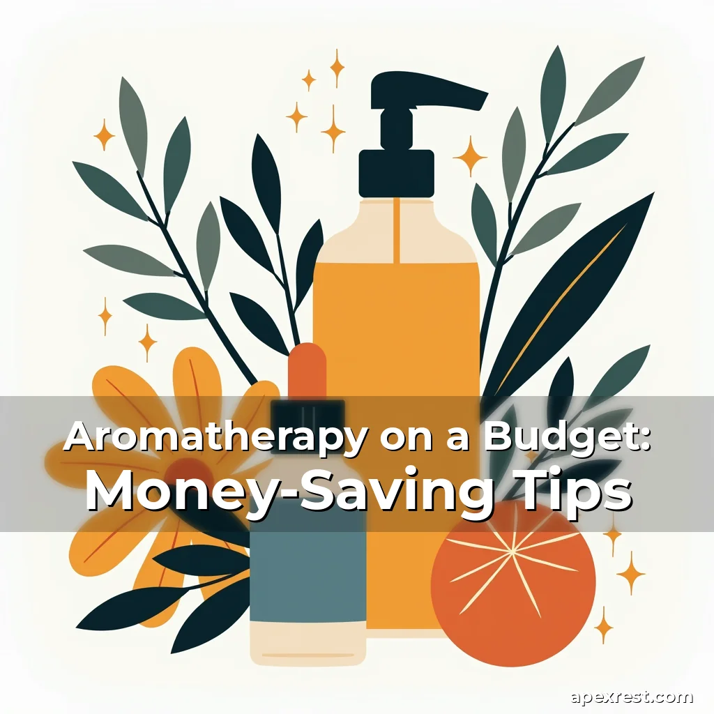 Artistic representation for Aromatherapy on a Budget: Money-Saving Tips