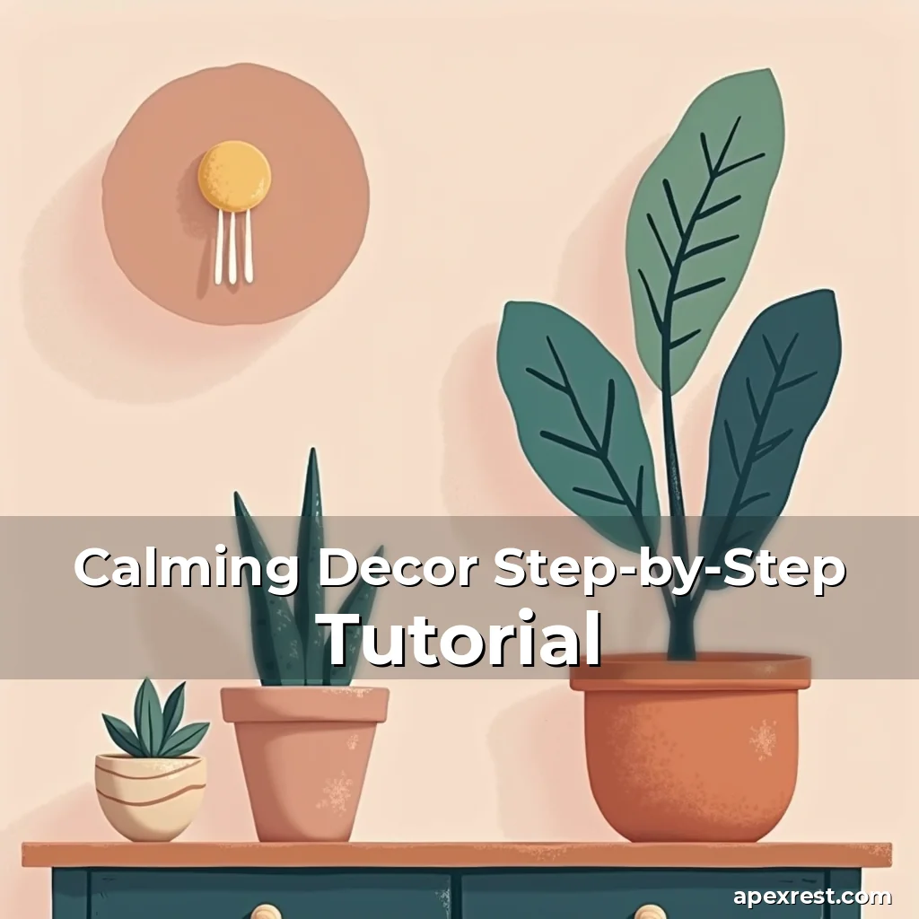 Artistic representation for Calming Decor Step-by-Step Tutorial