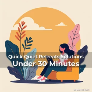 Artistic representation for Quick Quiet Retreats Solutions Under 30 Minutes