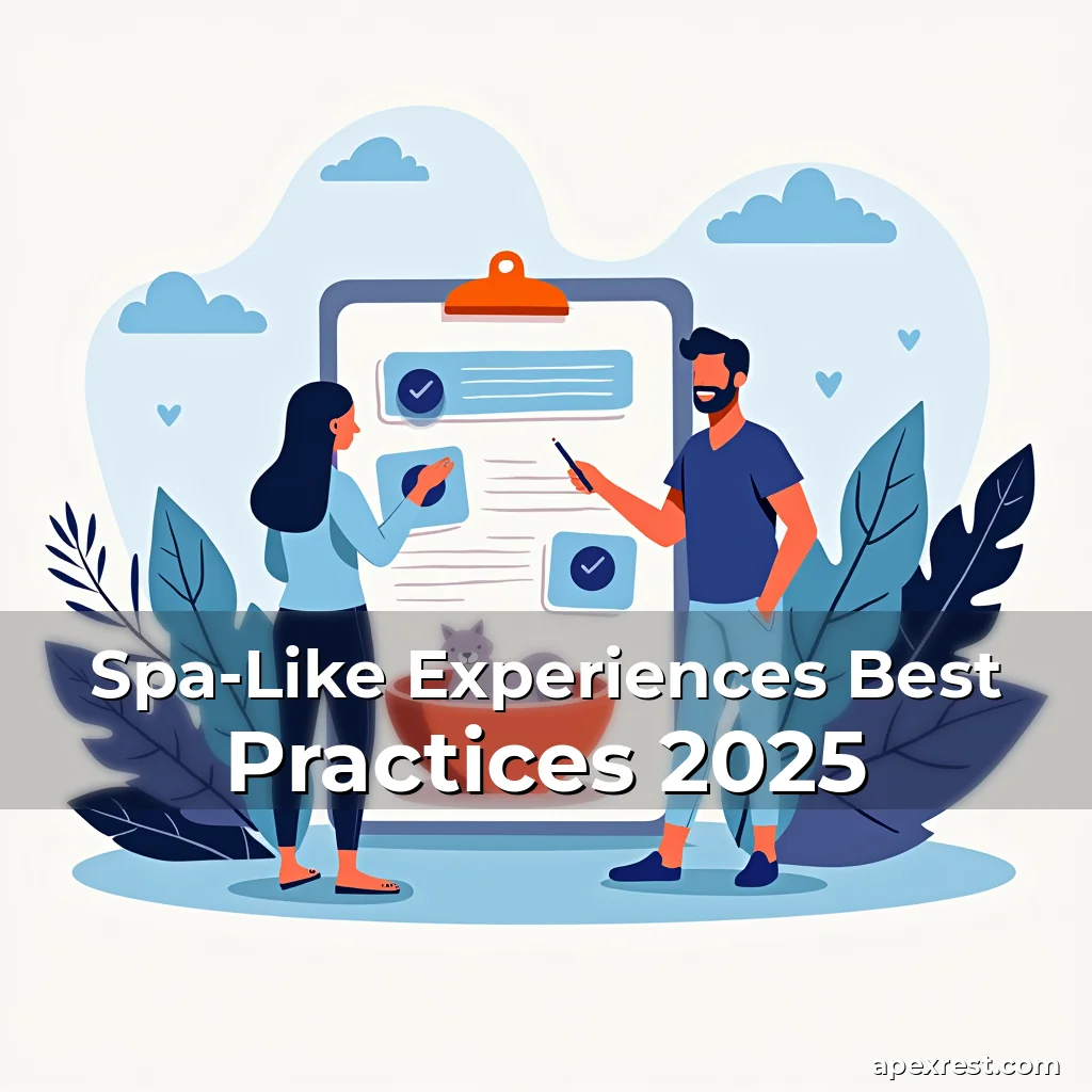 Artistic representation for Spa-Like Experiences Best Practices 2025