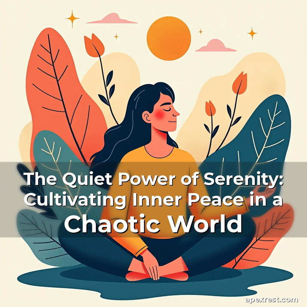 Artistic representation for The Quiet Power of Serenity: Cultivating Inner Peace in a Chaotic World