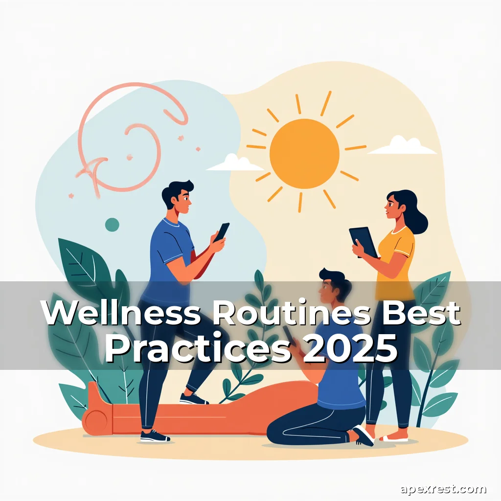 Artistic representation for Wellness Routines Best Practices 2025
