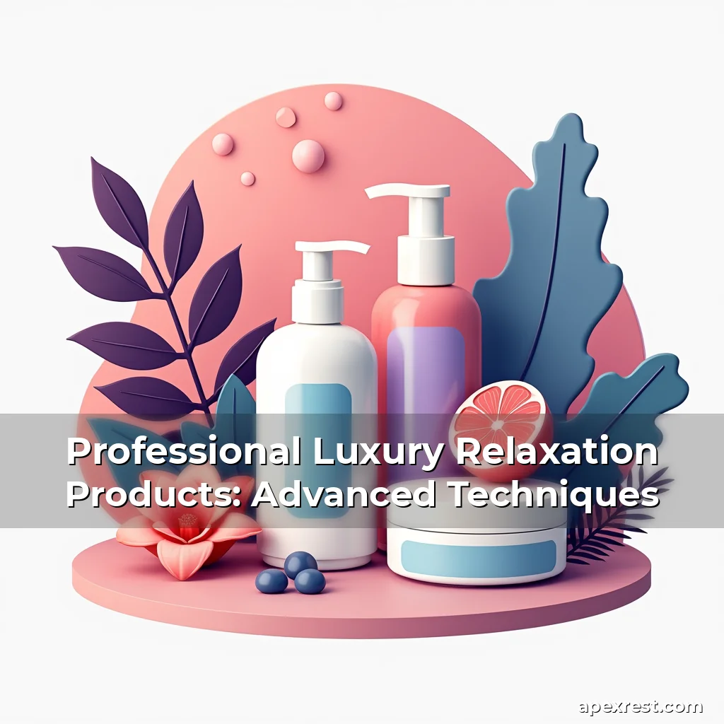 Artistic representation for Professional Luxury Relaxation Products: Advanced Techniques