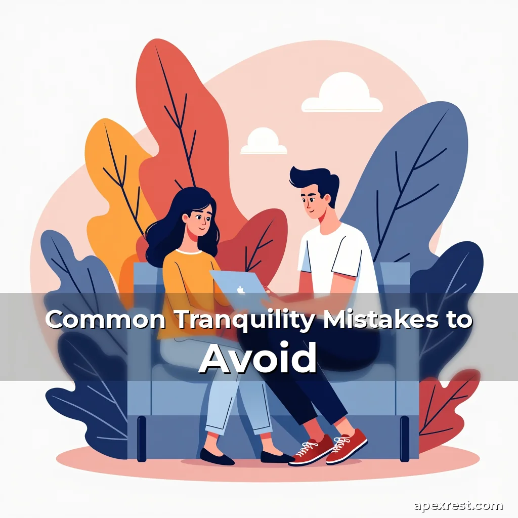 Artistic representation for Common Tranquility Mistakes to Avoid