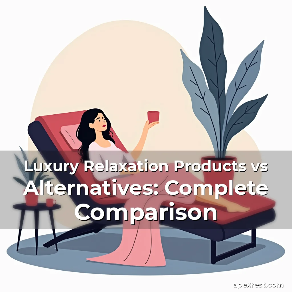 Artistic representation for Luxury Relaxation Products vs Alternatives: Complete Comparison