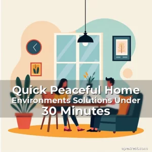 Artistic representation for Quick Peaceful Home Environments Solutions Under 30 Minutes