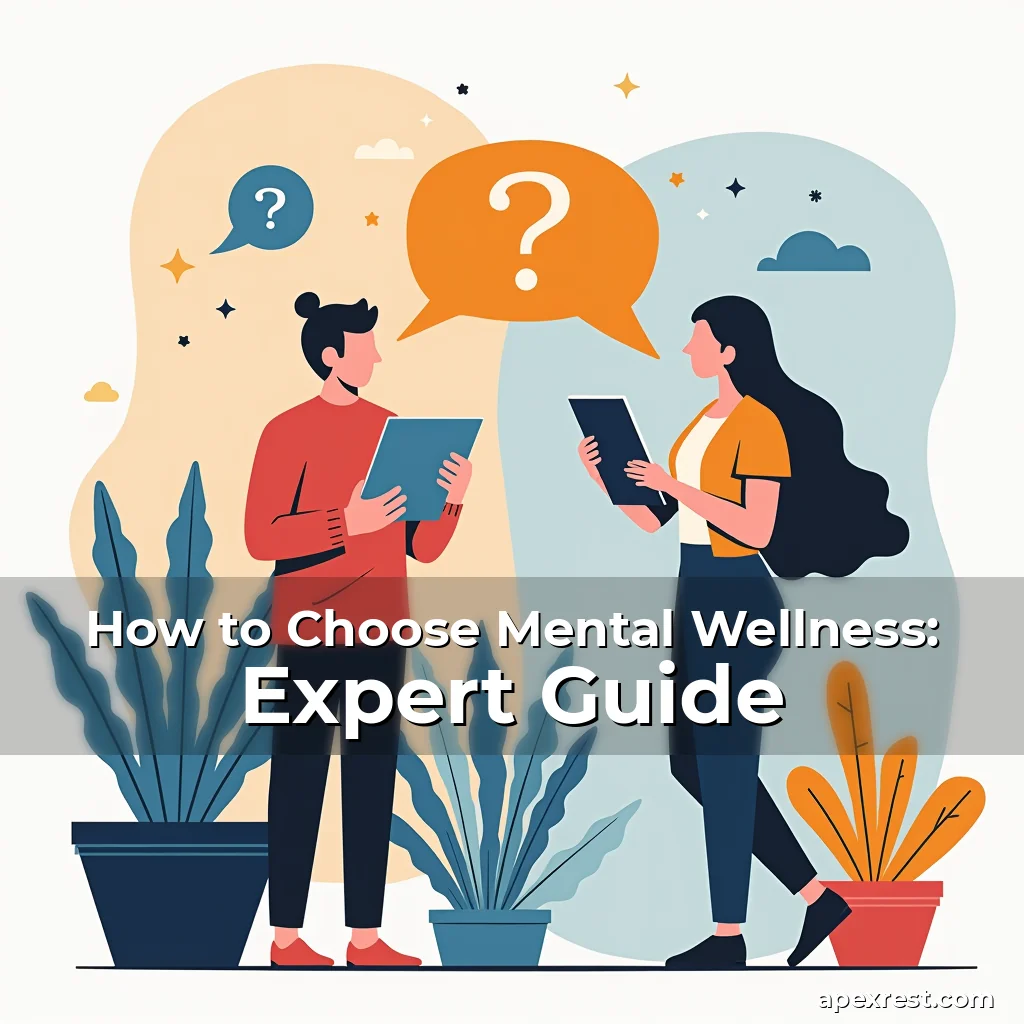 Artistic representation for How to Choose Mental Wellness: Expert Guide
