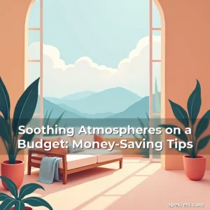 Artistic representation for Soothing Atmospheres on a Budget: Money-Saving Tips