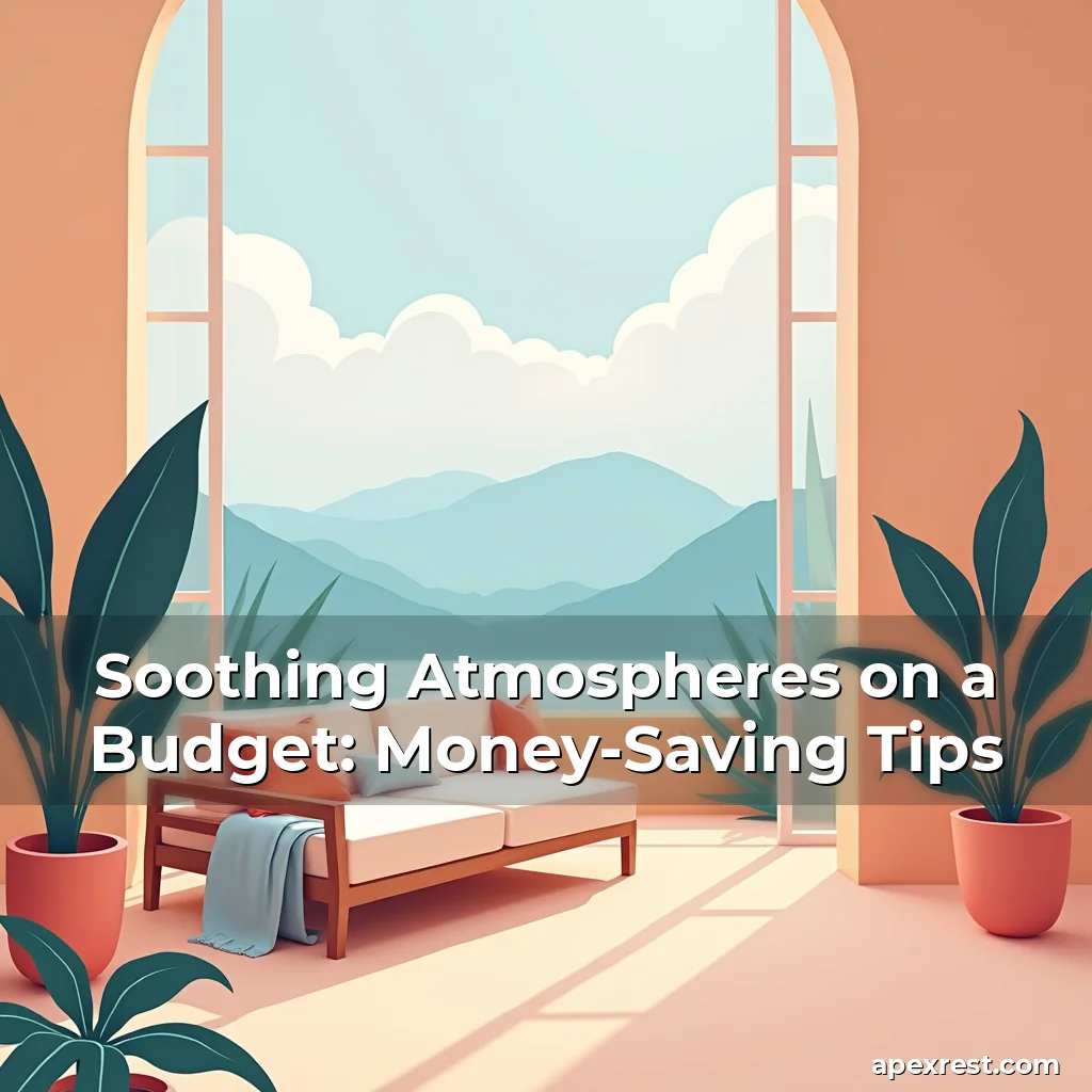 Artistic representation for Soothing Atmospheres on a Budget: Money-Saving Tips