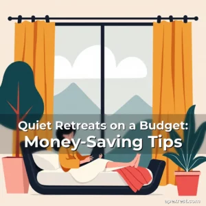 Artistic representation for Quiet Retreats on a Budget: Money-Saving Tips