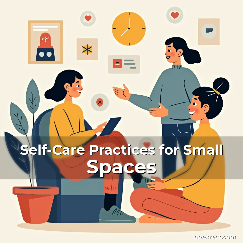 Artistic representation for Self-Care Practices for Small Spaces