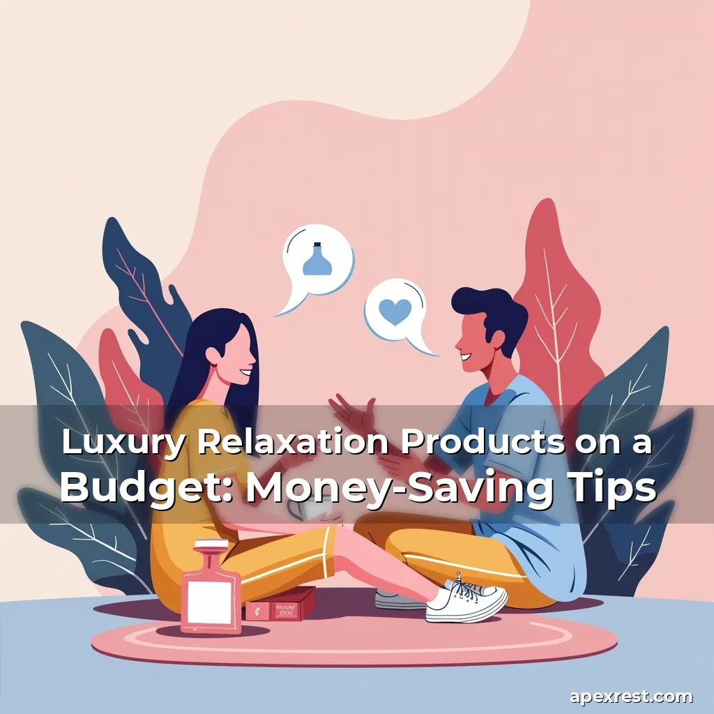 Artistic representation for Luxury Relaxation Products on a Budget: Money-Saving Tips