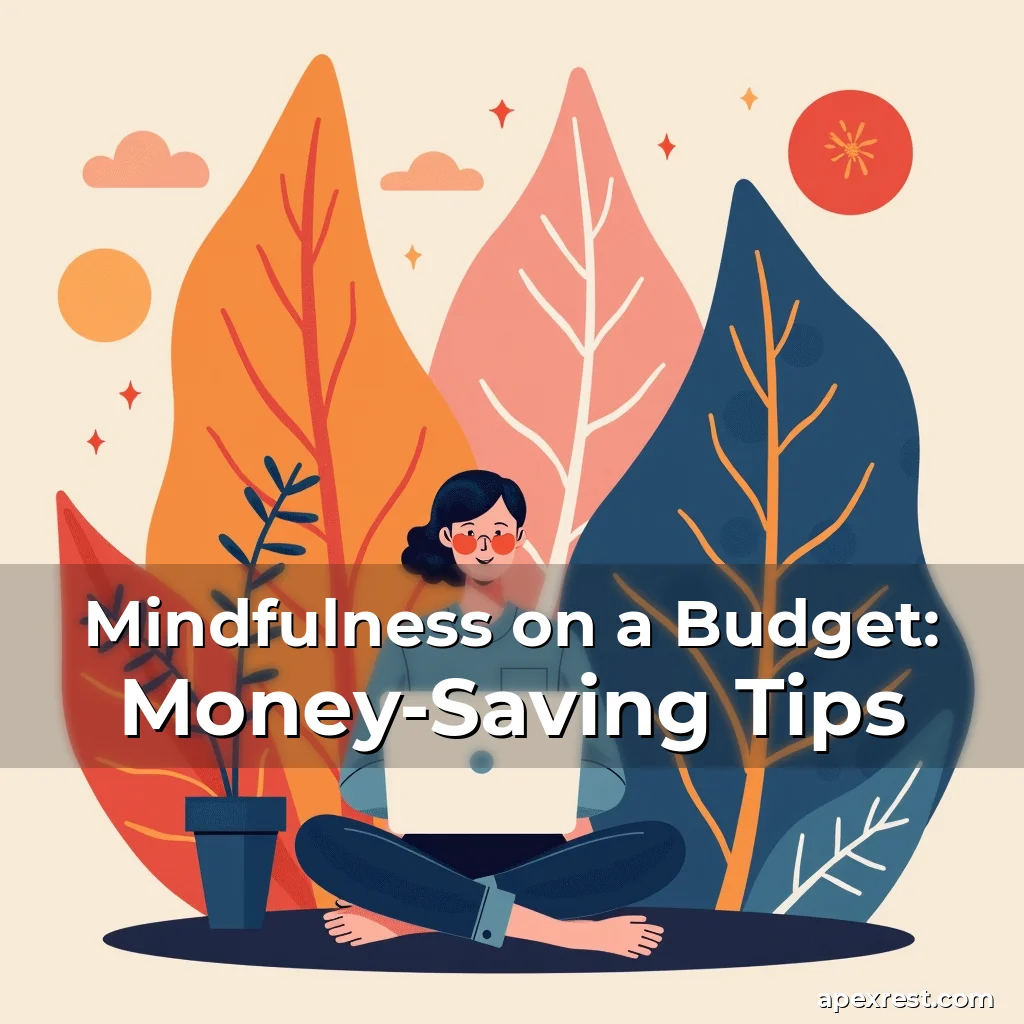 Artistic representation for Mindfulness on a Budget: Money-Saving Tips