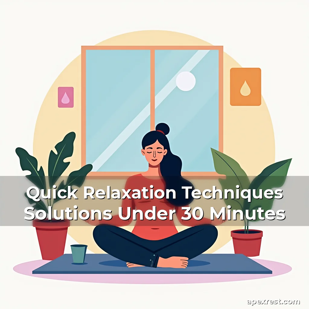 Artistic representation for Quick Relaxation Techniques Solutions Under 30 Minutes