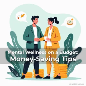 Artistic representation for Mental Wellness on a Budget: Money-Saving Tips