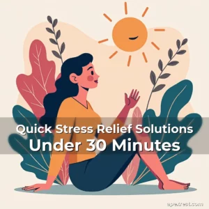 Artistic representation for Quick Stress Relief Solutions Under 30 Minutes