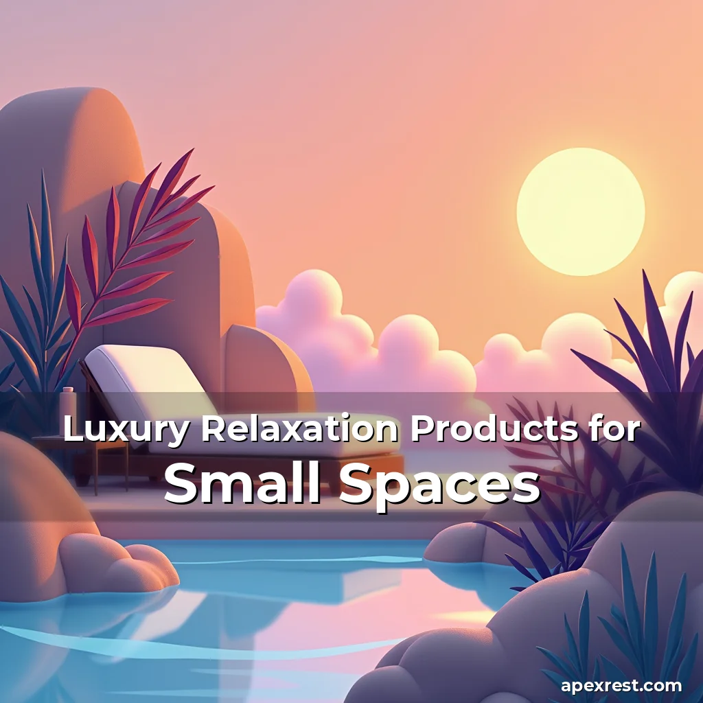 Artistic representation for Luxury Relaxation Products for Small Spaces